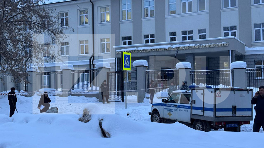 Появились кадры последствий нападения подростка на общежитие медвуза Уфы