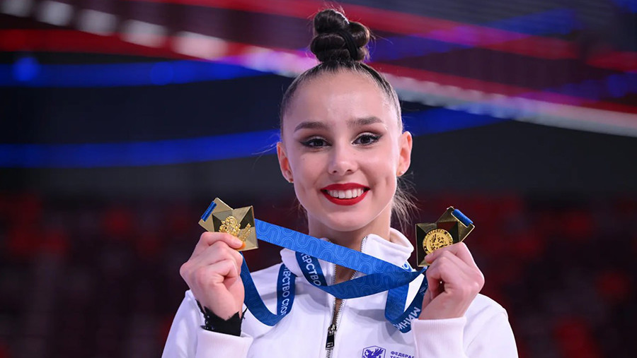 Гимнастка Мария Борисова выиграла два золота на чемпионате России в Москве Гимнастка Мария Борисова выиграла два золота на чемпионате России в Москве