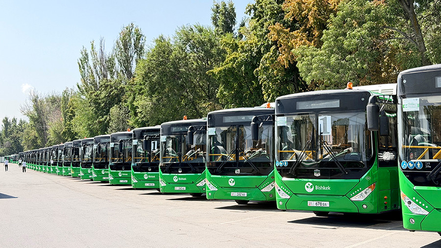 В Бишкеке китайские газовые автобусы заменили более 3 тыс. маршруток