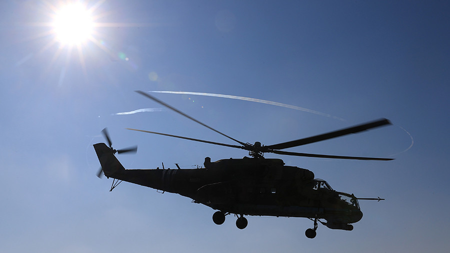 Операторы &laquo;Гераней&raquo; поразили украинский вертолет Ми-24 в тылу ВСУ